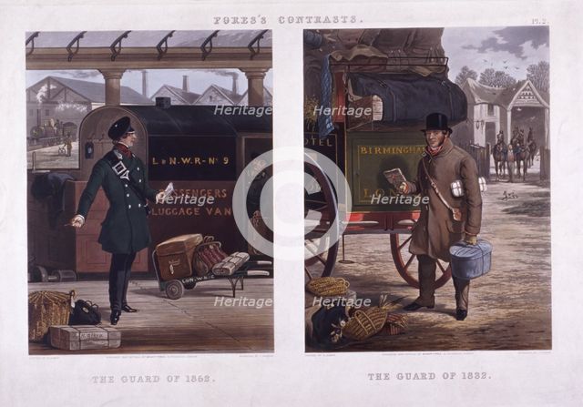 'The Guard of 1852' and 'The Guard of 1832, 1852. Artist: J Harris