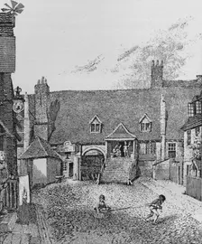 The Guard Room, Scotland Yard, Westminster, 1805 (1911). Artist: John Thomas Smith