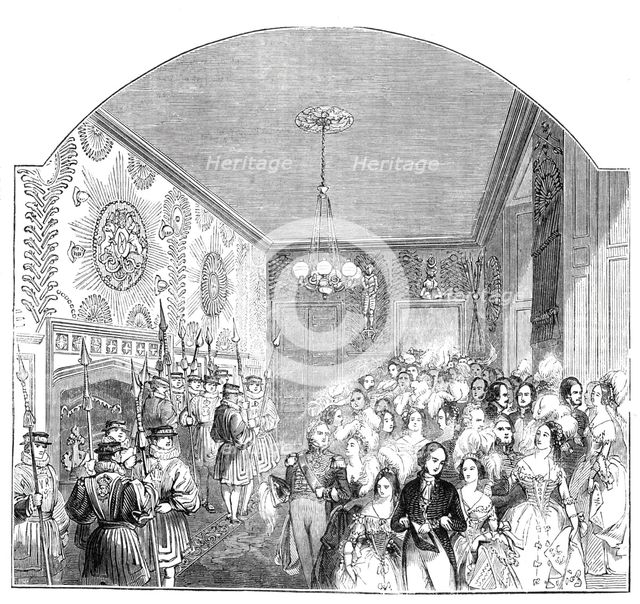 The Guard-Room, St James's Palace, 1844. Creator: Unknown.