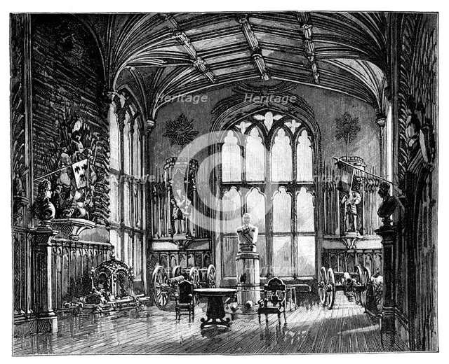 The Guard Room, Windsor Castle. Artist: Unknown