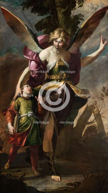 The Guardian Angel, 1630. Creator: Gioacchino Assereto.