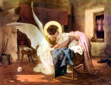 The Guardian Angel 1926.Artist: Louis Tessier
