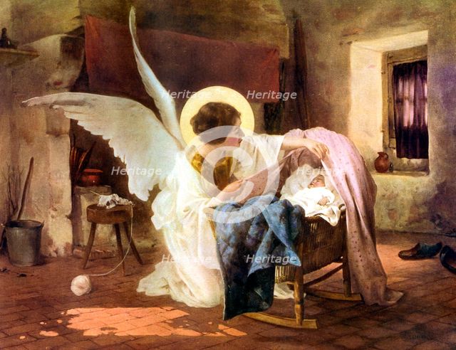 'The Guardian Angel', 1926.Artist: Louis Tessier