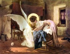 The Guardian Angel 1926.Artist: Louis Tessier