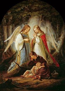 The guardian angels, 1836. Creator: Huebner, Julius (1806-1882)