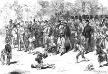 The Guards Band in St. James's Park, 1870. Creator: Joseph Swain