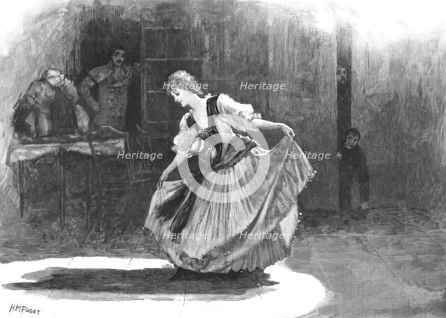 ''The Guards' Burlesque "Fra Diavolo" at the Chelsea Barracks; "Zerlina" (Miss Rose Hawdon...',1890. Creator: Unknown.