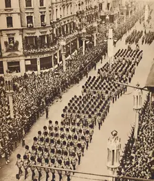 The Guards in Oxford Street May 12 1937