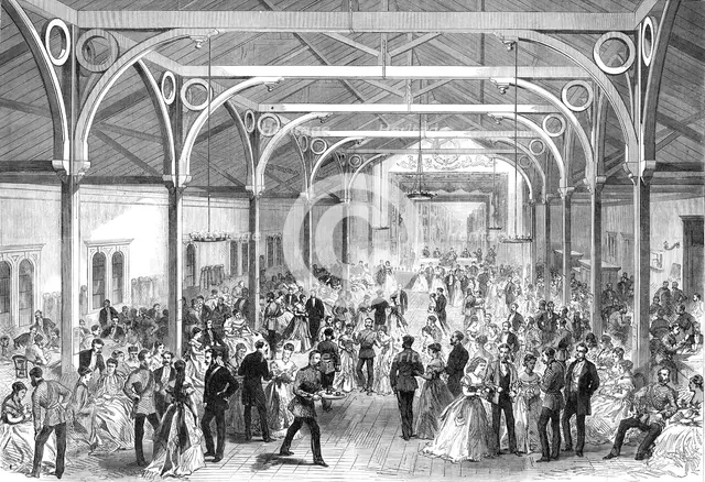 The Guards' Institute, Vauxhall-Bridge-Road: the Ball-Room, 1869. Creator: Unknown.