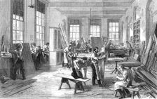 The Guards Institute, Vauxhall-Bridge-Road: the Carpenters Shop, 1869. Creator: Unknown