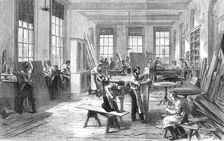 The Guards Institute, Vauxhall-Bridge-Road: the Carpenters Shop, 1869. Creator: Unknown