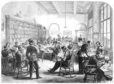 The Guards Institute, Vauxhall-Bridge-Road: the Reading-Room, 1869. Creator: Unknown