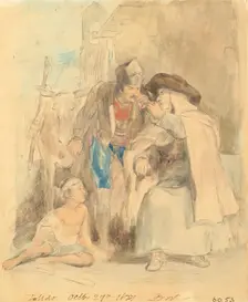 The Guerilla Taking Leave of his Confessor, 1827. Creator: David Wilkie