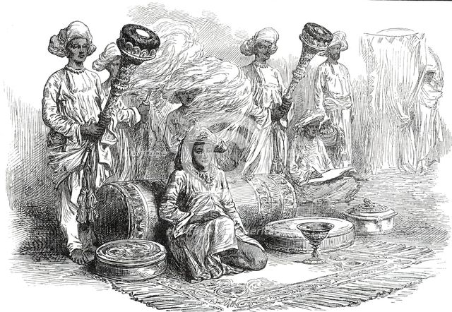 The Guicowar of Baroda, visited by the Prince of Wales, 1876. Creator: Unknown.