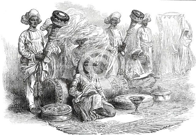 The Guicowar of Baroda, visited by the Prince of Wales, 1876. Creator: Unknown.