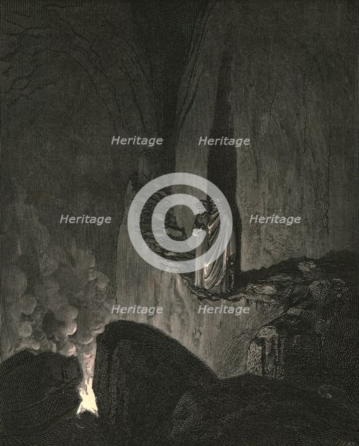 'The guide, who mark'd how I did gaze attentive, thus began', c1890.  Creator: Gustave Doré.