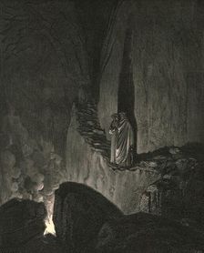 The guide, who mark'd how I did gaze attentive, thus began c1890. Creator: Gustave Doré