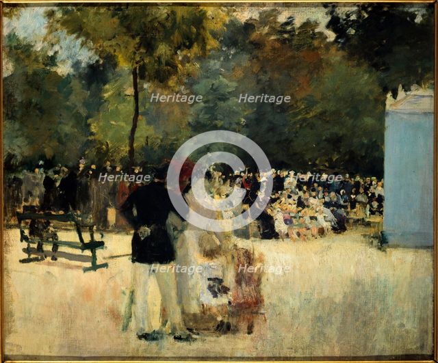 The Guignol in the Tuileries Garden, c1880. Creator: Emile Antoine Guillier.