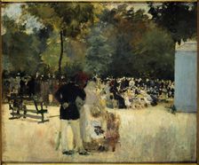 The Guignol in the Tuileries Garden, c1880. Creator: Emile Antoine Guillier