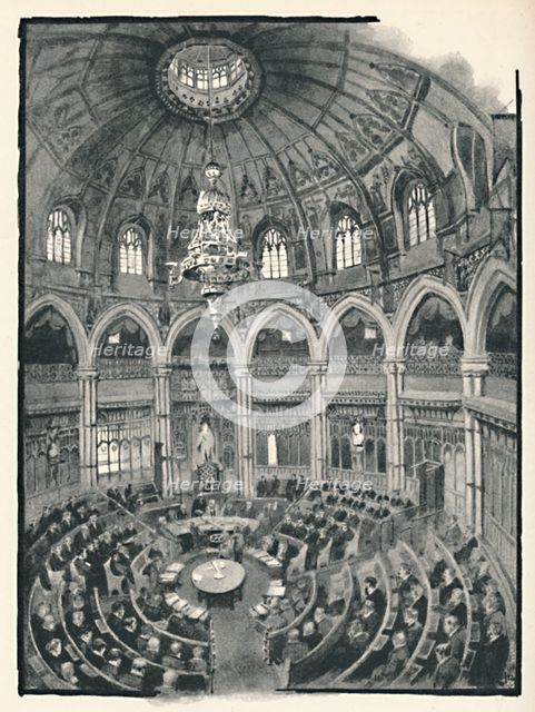 'The Guildhall - Council Chamber', 1891. Creator: William Luker.