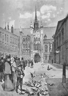The Guildhall, Front Exit 1891. Creator: William Luker