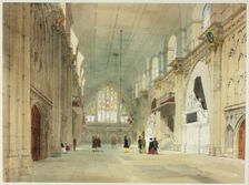 The Guildhall, plate 25 from Original Views of London as It Is, 1842. Creator: Thomas Shotter Boys