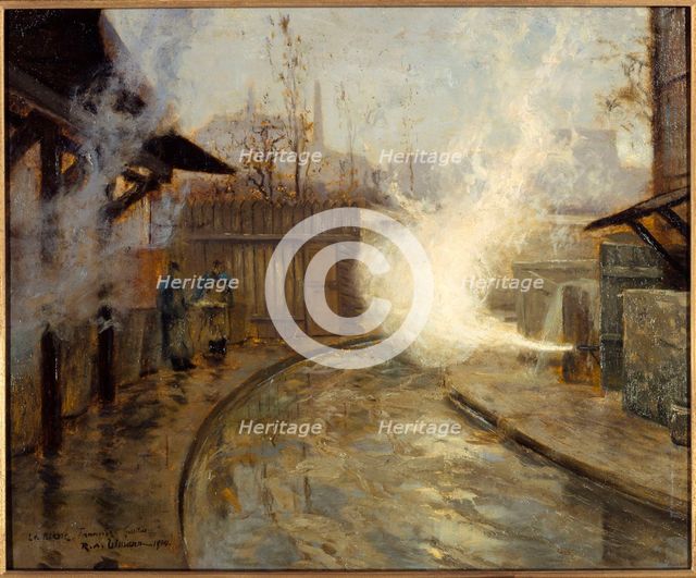 The Guillou Tannery, on the Bievre, 13th arrondissement, 1904. Creator: Raoul Andre Ulmann.