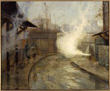 The Guillou Tannery, on the Bievre, 13th arrondissement, 1904. Creator: Raoul Andre Ulmann