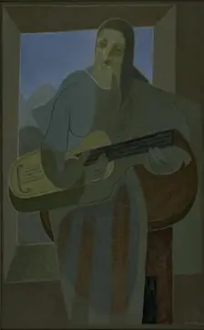 The Guitar Player, 1926. Creator: Juan Gris