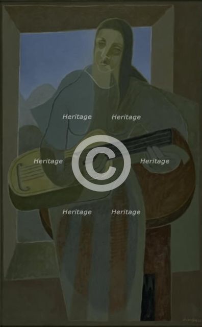 The Guitar Player, 1926. Creator: Juan Gris.