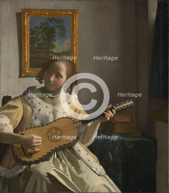 The Guitar Player. Artist: Vermeer, Jan (Johannes) (1632-1675)