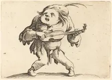 The Guitar Player, c. 1622. Creator: Jacques Callot