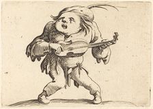 The Guitar Player, c. 1622. Creator: Jacques Callot