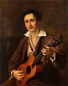 The Guitarist 1820s, (1965). Creator: Vasily Tropinin