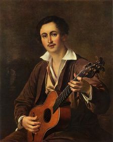 The Guitarist 1820s, (1965). Creator: Vasily Tropinin
