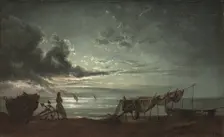 The Gulf of Naples. Moonlight, 1820-1821. Creator: Johan Christian Dahl