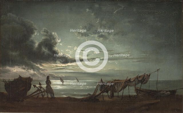 The Gulf of Naples. Moonlight, 1820-1821. Creator: Johan Christian Dahl.