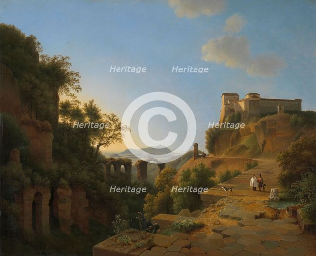 The Gulf of Naples with the Island of Ischia in the Distance, 1818. Creator: Josephus Augustus Knip.
