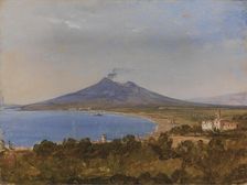 The Gulf of Naples with Vesuvius, 1818-1821. Creator: Franz Ludwig Catel
