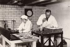 The Gum department, quality control, Rowntree factory, York, Yorkshire, 1935