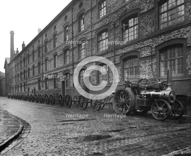 The gun carriage works, Cunard Engine Works, Derby Road, Kirkdale, Liverpool, January 1917. Artist: H Bedford Lemere.