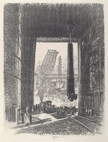 The Gun Pit, No.I, 1917. Creator: Joseph Pennell