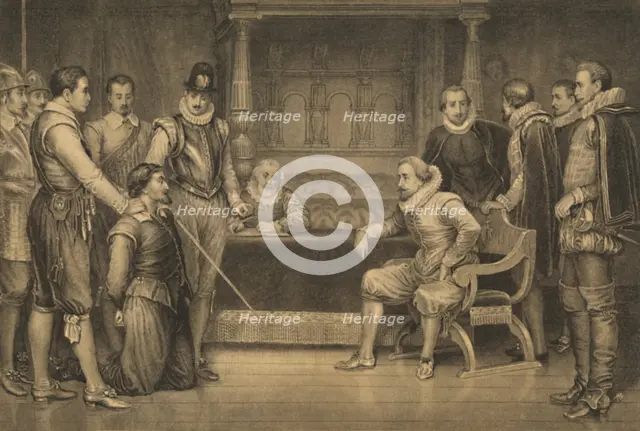 ''The Gunpowder Plot', 1886. Artist: CF Merckel.