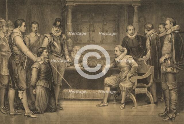 ''The Gunpowder Plot', 1886. Artist: CF Merckel.