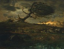 The gust of wind 1871-3. Creator: Jean Francois Millet