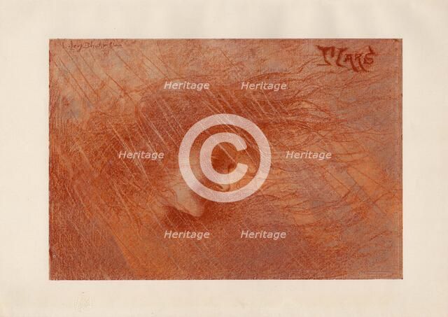 The gust of wind, 1898. Creator: Lévy-Dhurmer, Lucien (1865-1953).