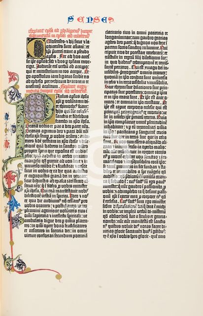 The Gutenberg Bible, 1454.