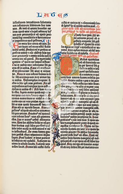 The Gutenberg Bible, 1454.