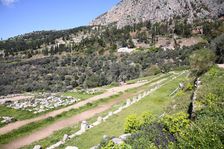 The gymnasium at Delphi, Greece. Artist: Samuel Magal