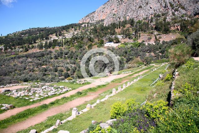 The gymnasium at Delphi, Greece. Creator: Samuel Magal.
